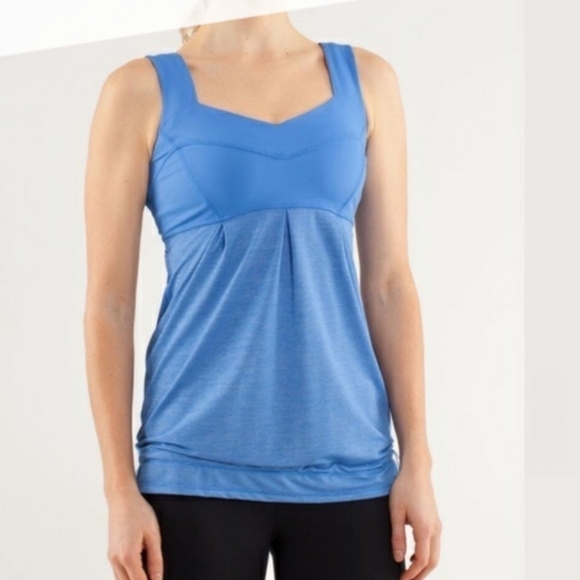 Lululemon Blue Drawstring Top - Picture 1 of 6